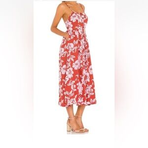 NWT Free People The Perfect Sundress Brown Floral Women’s Medium